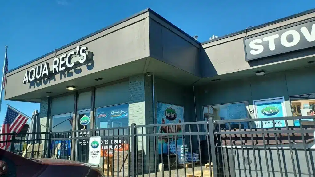 storefront of aqua rec's shop