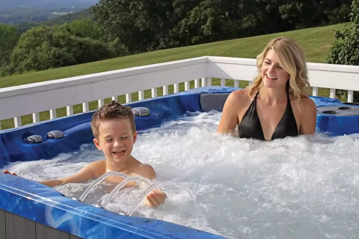 Mother and Son 2 PDC hot tub