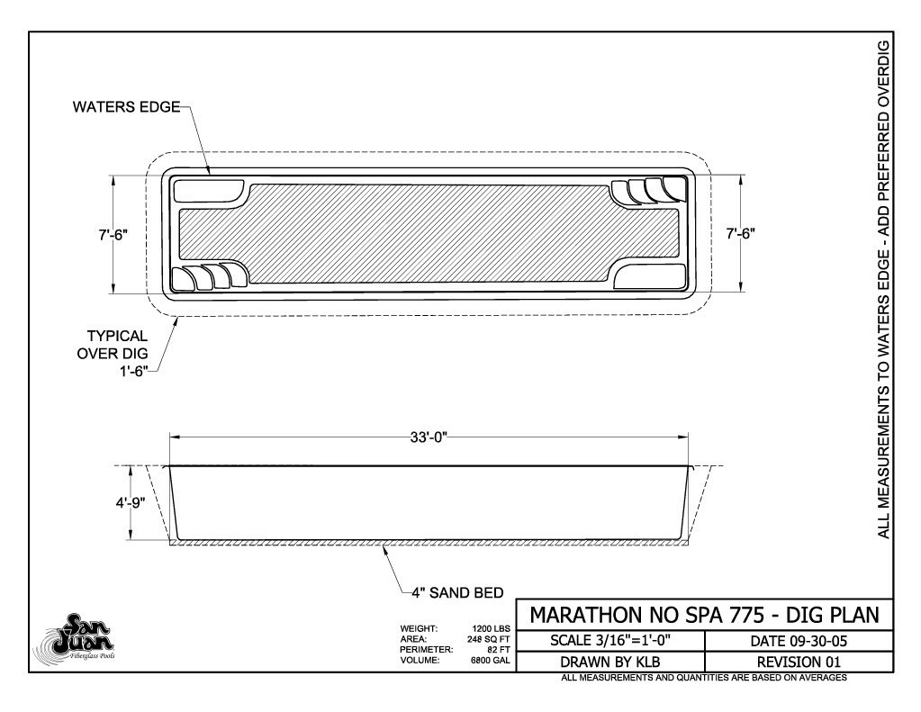 Marathon No Spa Dig Specs Horizontal